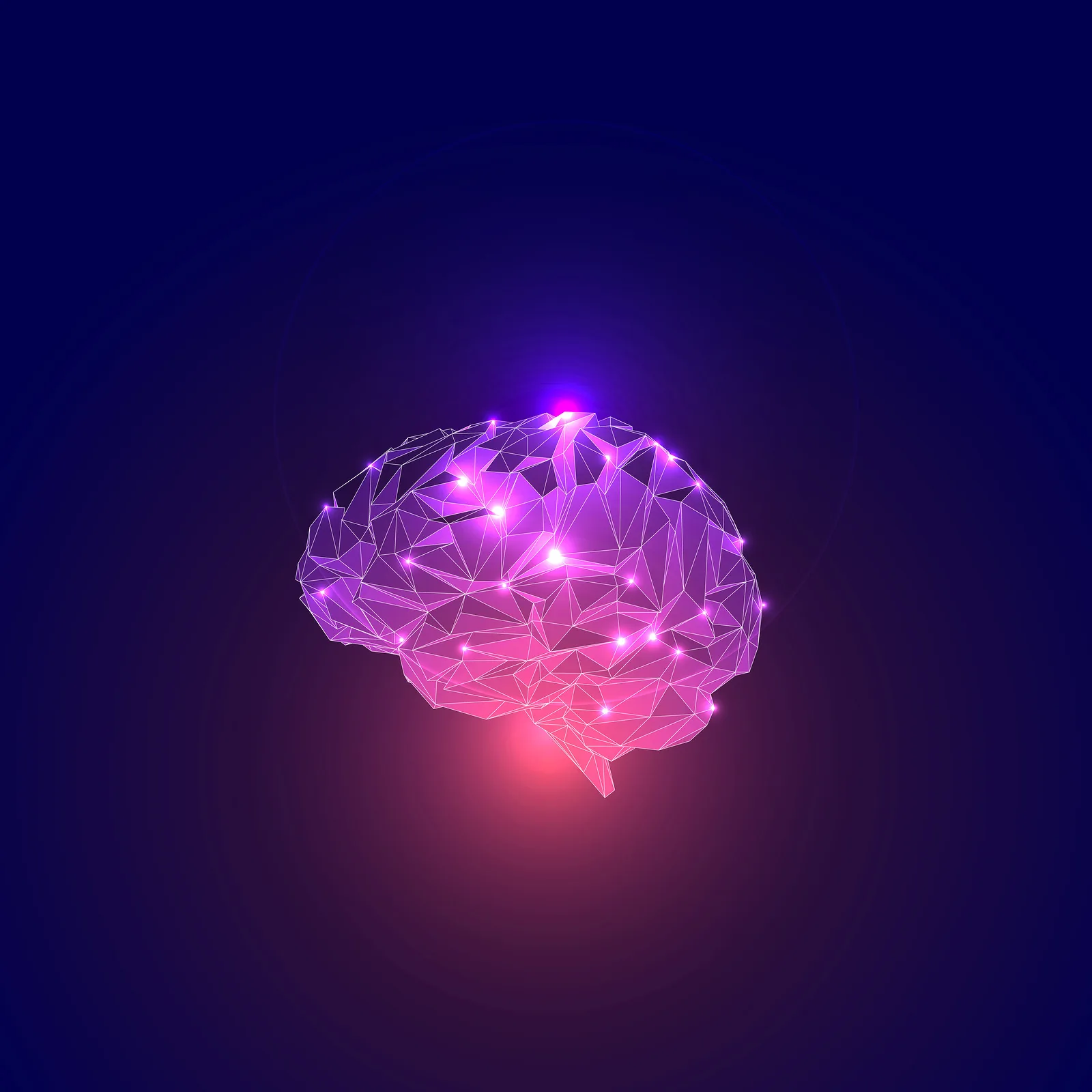 Illustration of the human brain for headache and migraine care