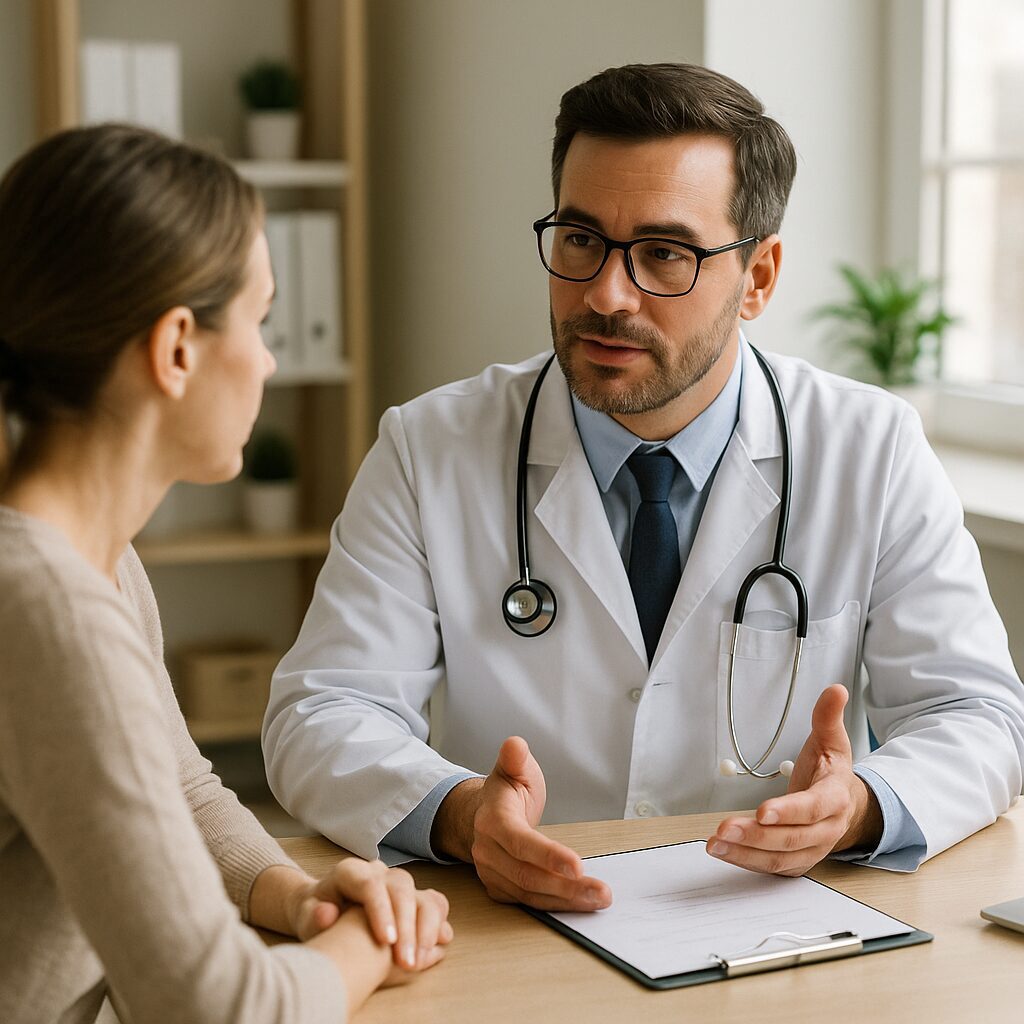 Doctor consulting with a patient during a personalized concierge appointment